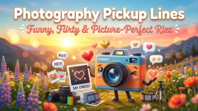 Photography Pickup Lines