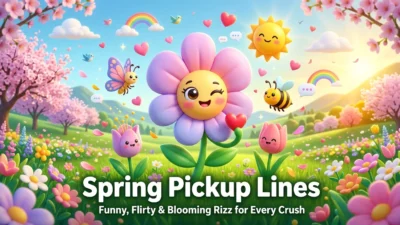Spring Pickup Lines